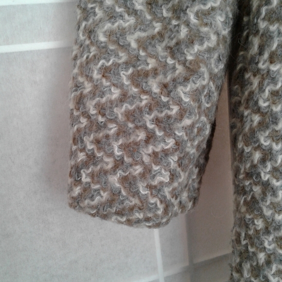 Mj Seattle vintage beige open front mohair coat - Picture 7 of 14